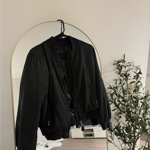 Kendall & Kylie Black Bomber Jacket